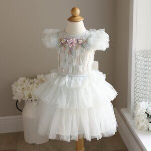 Tutu Du Monde Dress Mist Green Tulle Chroma Flower Girl Party Portrait NWT